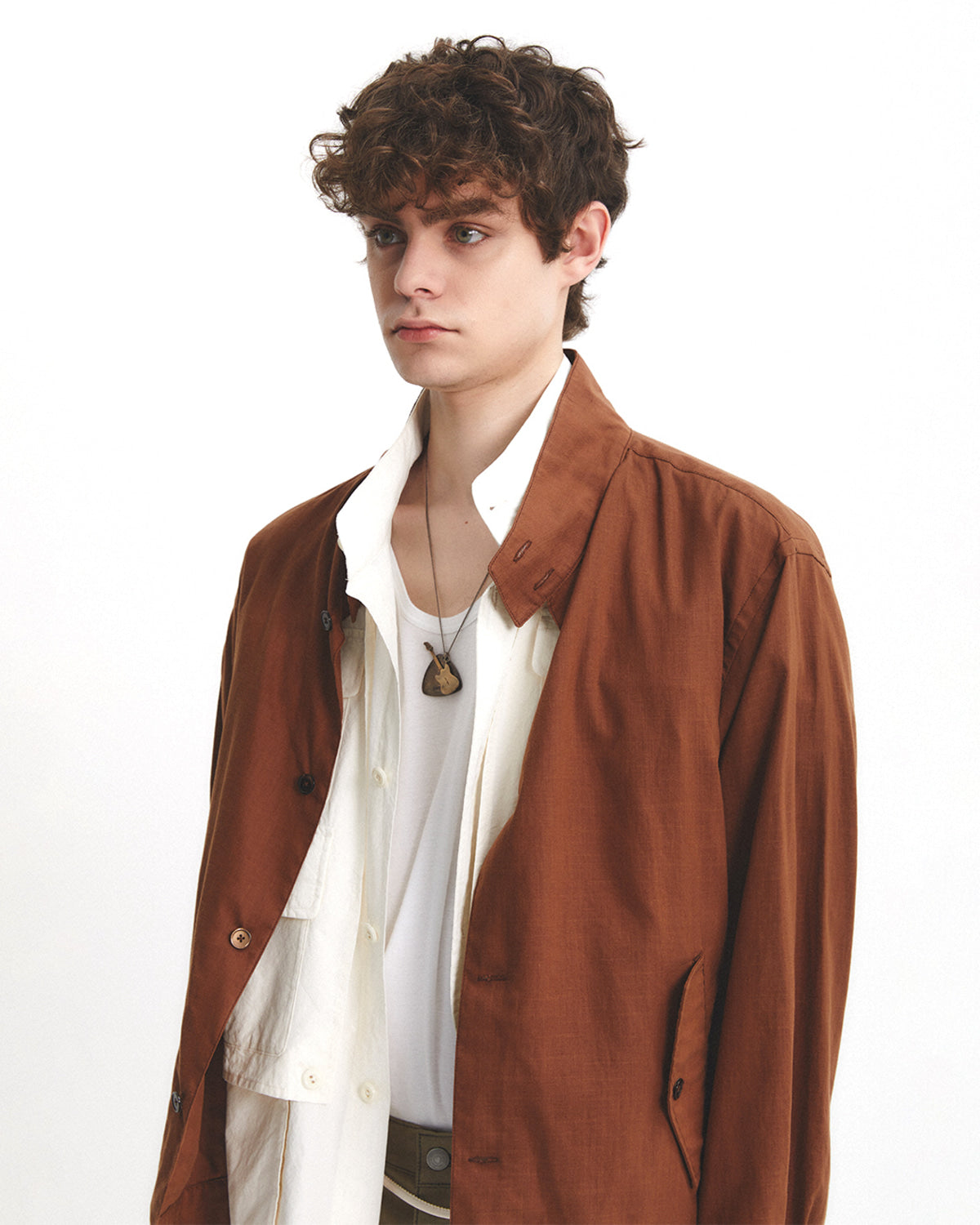 Eastlogue - Light Weather Harrington Jacket (Brown) product image 2 | TRAB K-Fashion Australia