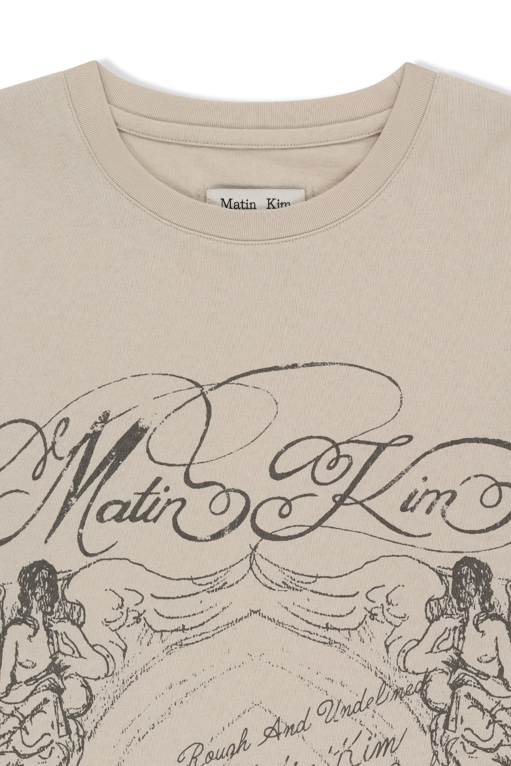Matin Kim - Graffiti Artwork Layered Top (Beige) product image 3 | TRAB K-Fashion Australia