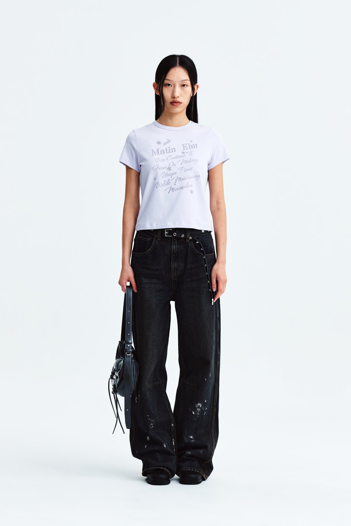 Matin Kim - Glow Printing Crop Top (Lilac) product image 6 | TRAB K-Fashion Australia