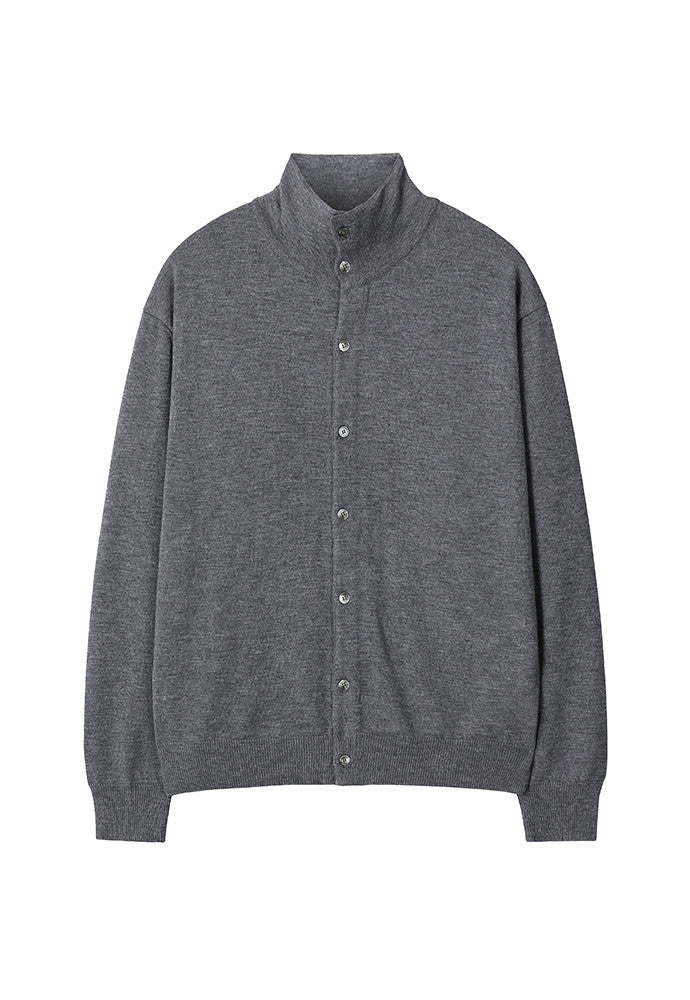 Art if acts - High Collar Cardigan (Stone) product image 7 | TRAB K-Fashion Australia