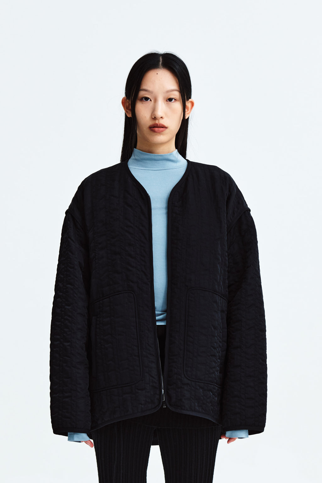 Matin Kim - Warm Up Quilting Jumper (Black) product image 11 | TRAB K-Fashion Australia