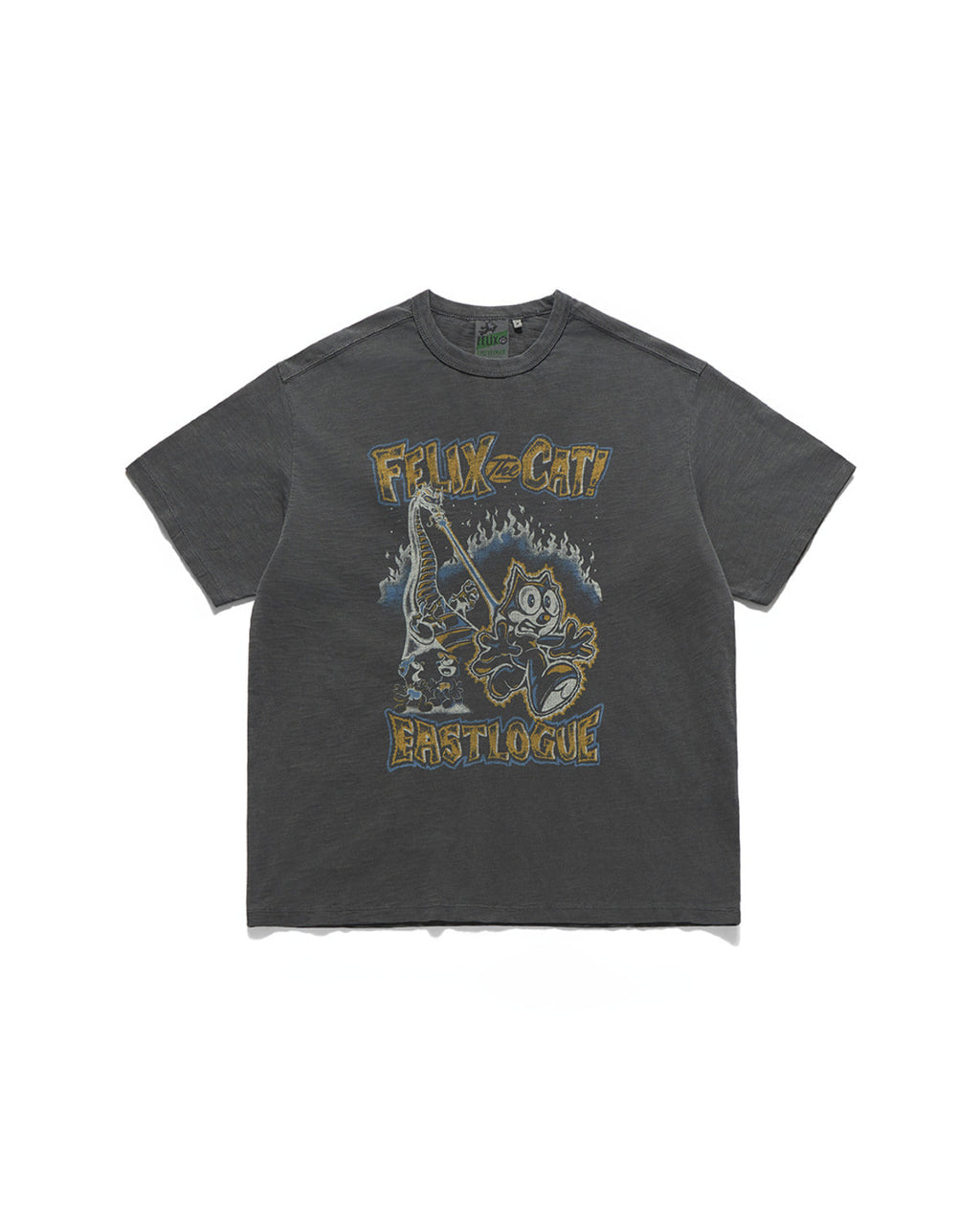 Eastlogue - Felix Vtg Dyed Comics T-shirts (Pigment Charcoal) product image 1 | TRAB K-Fashion Australia