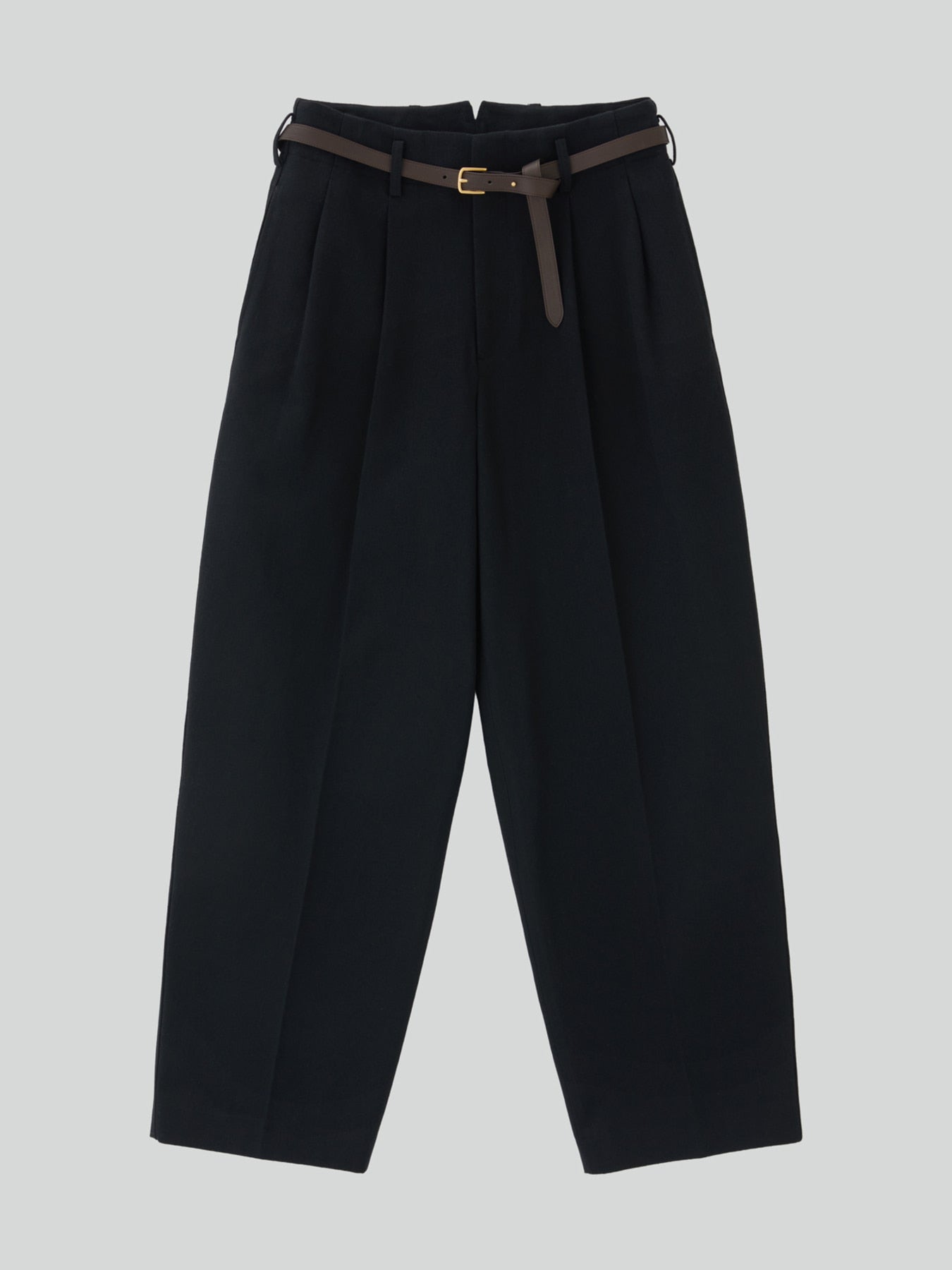 Recto - Quincy Wool Belted Pants (Black) product image 2 | TRAB K-Fashion Australia