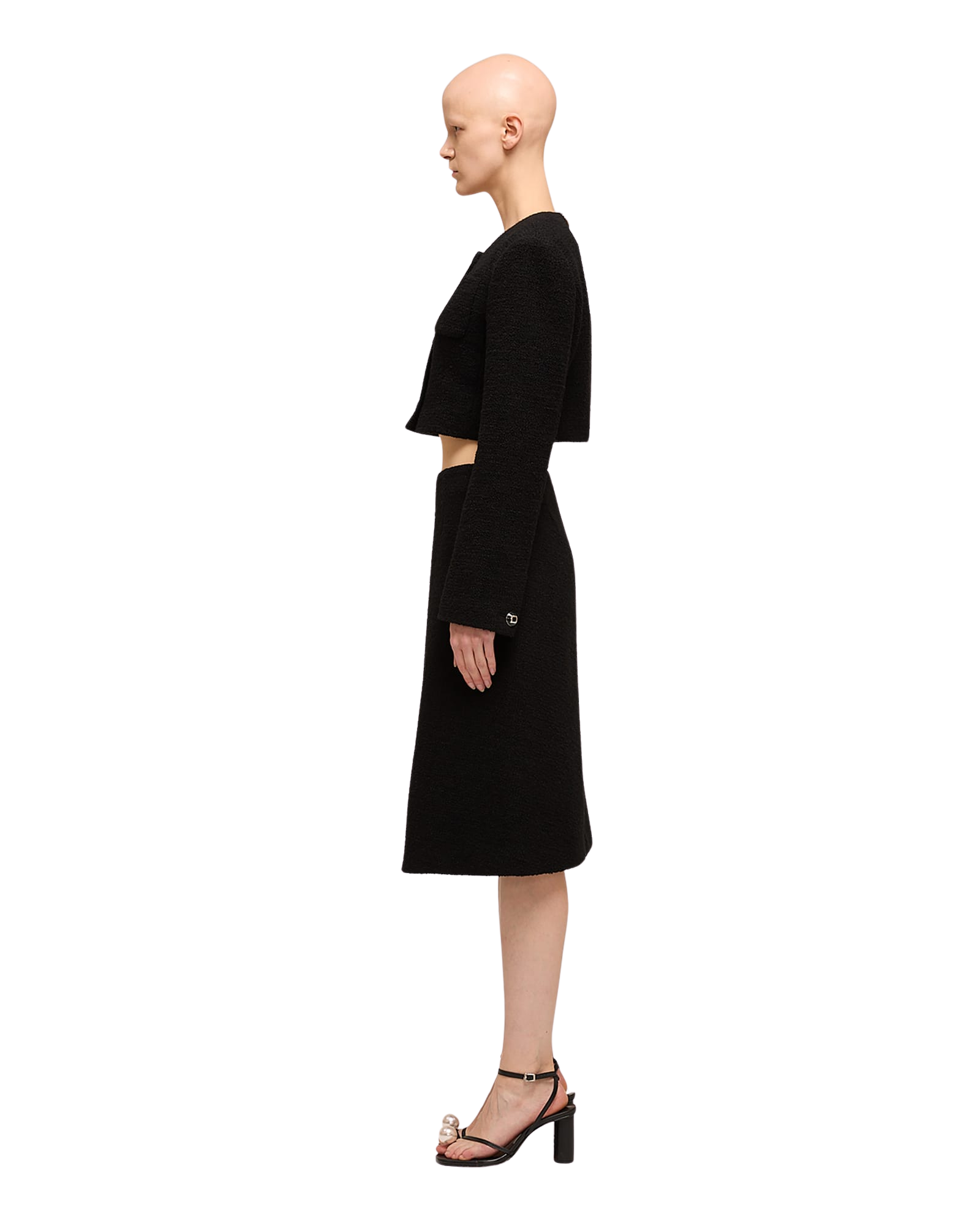 Kimhe Kim - Wool Tweed Short Jacket (Black) product image 3 | TRAB K-Fashion Australia