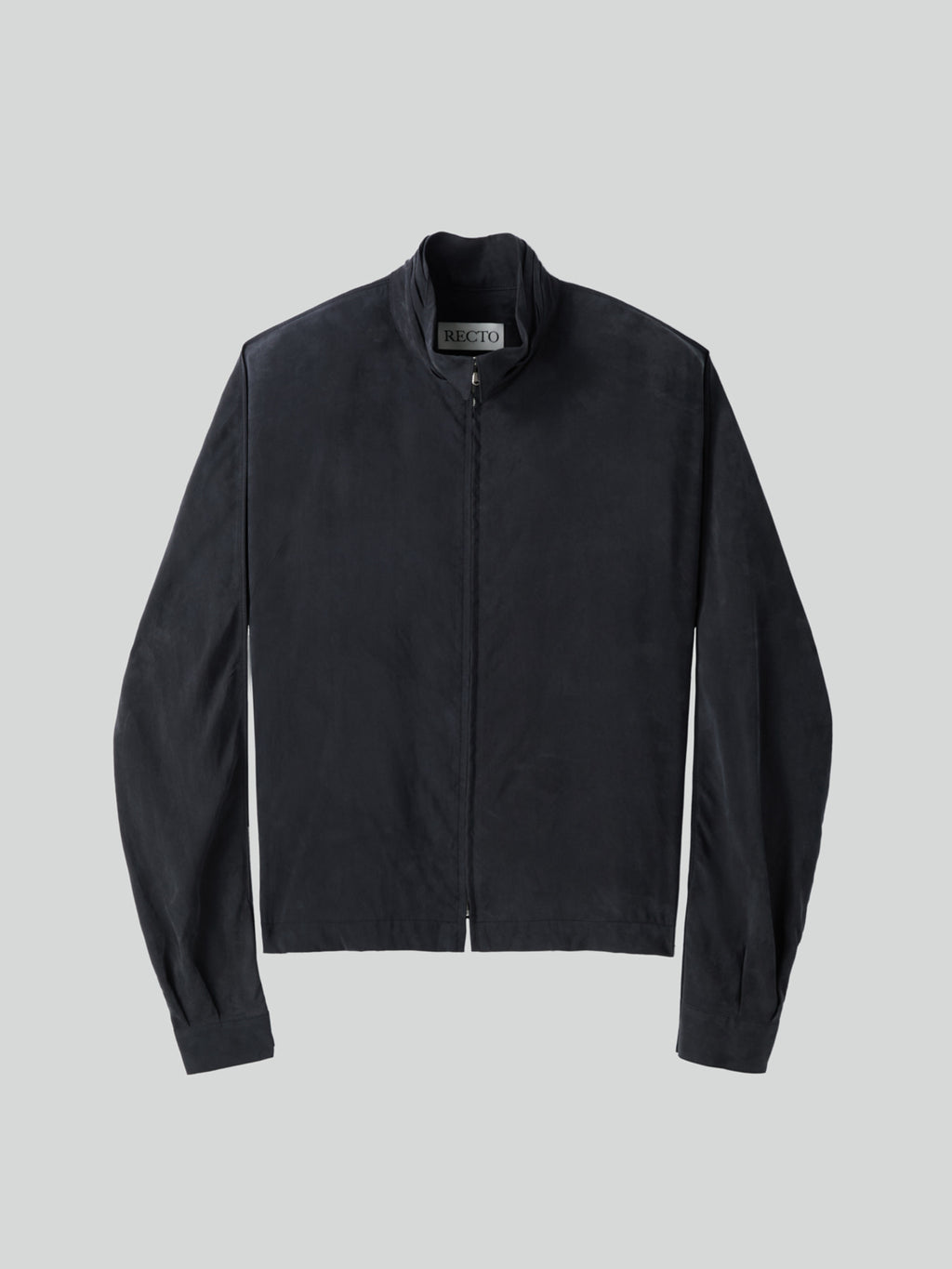 Recto - Collar Detail Fluid Zip Blouse (Black) product image 7 | TRAB K-Fashion Australia