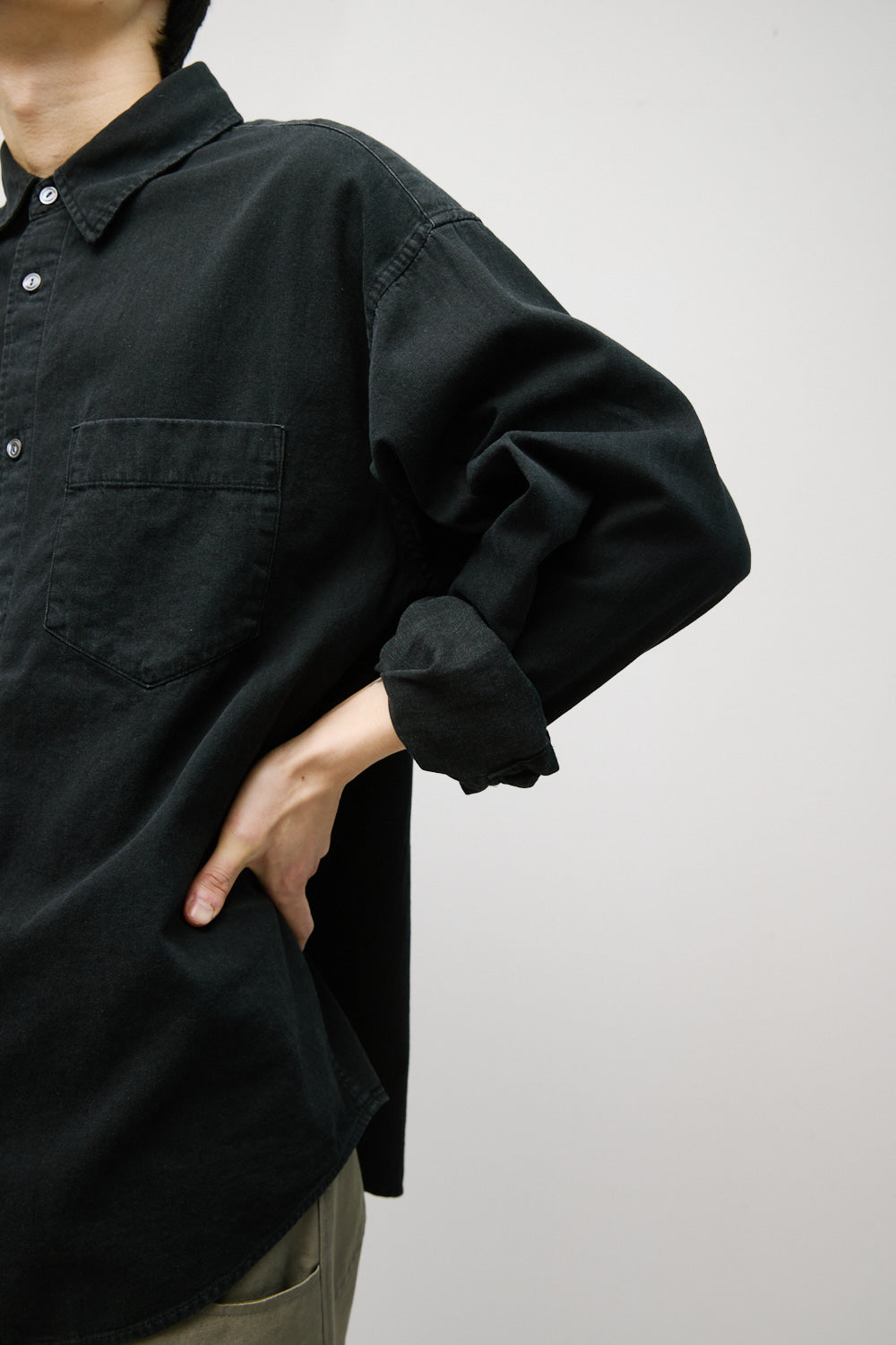 Hatchingroom - Over Denim Shirt (Jet Black) product image 9 | TRAB K-Fashion Australia