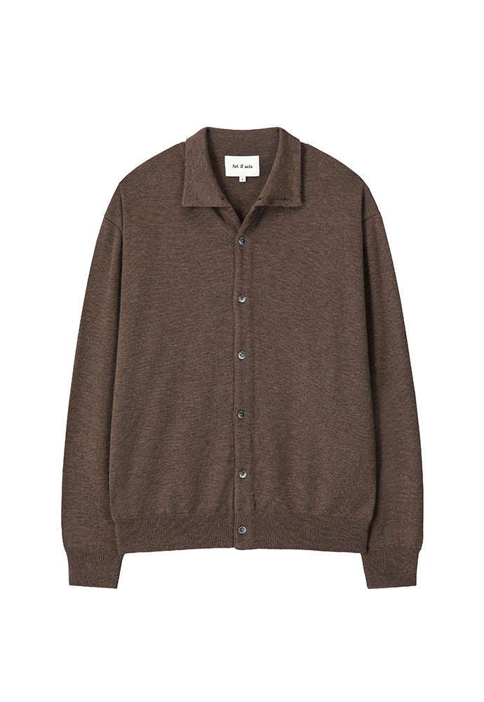 Art if acts - High Collar Cardigan (Wood) product image 7 | TRAB K-Fashion Australia