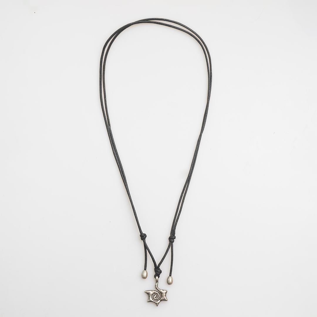 Towtow Archive - [6Th Restock] Swirl Star Charm Necklace Black & Silver | Immediate Delivery (OC) product image 2 | TRAB K-Fashion Australia