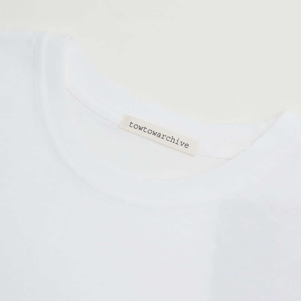 Towtow Archive - Dot Two Star Crop Tee (White) product image 4 | TRAB K-Fashion Australia