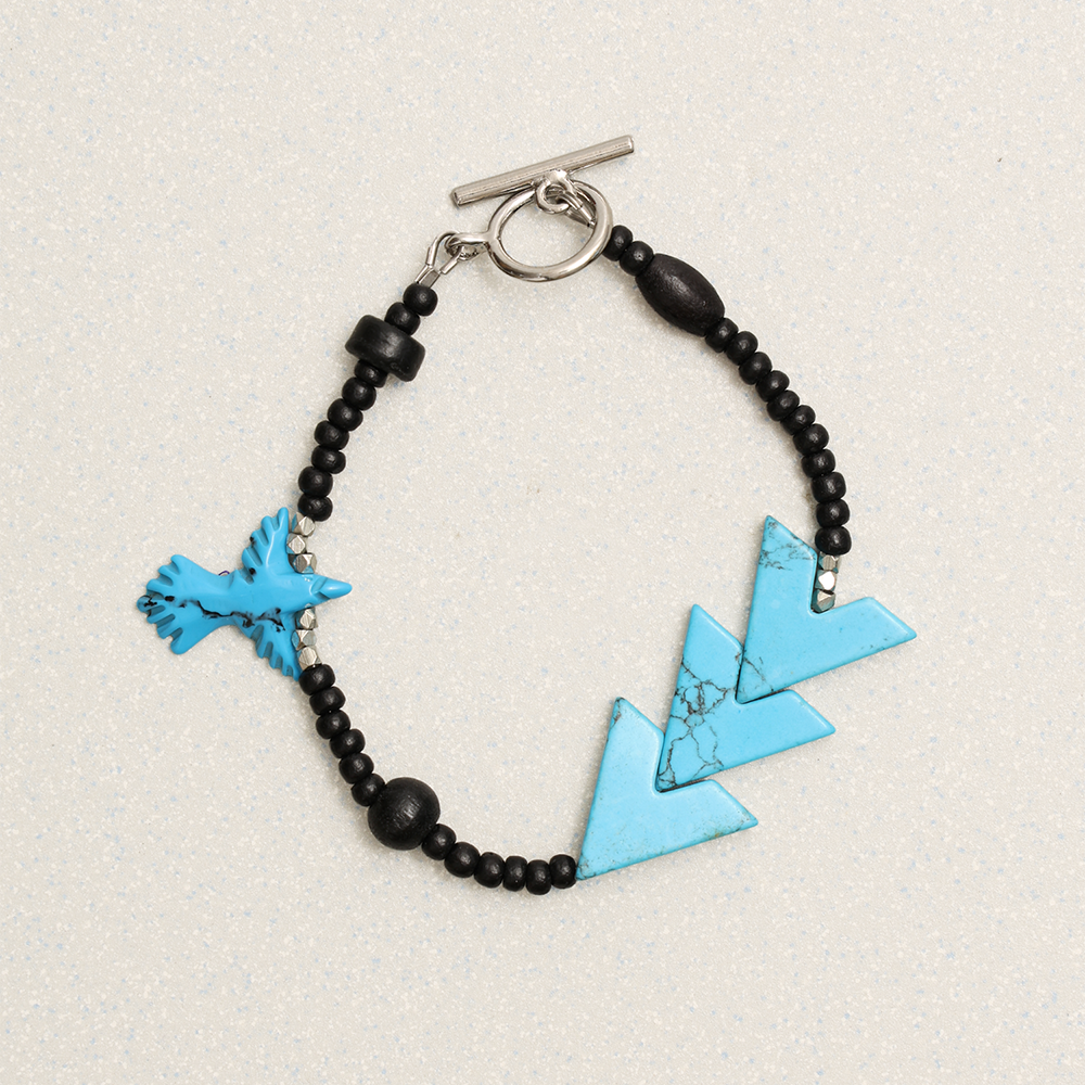 Towtow Archive - Arrow Stone Bracelet (Blue) product image 1 | TRAB K-Fashion Australia