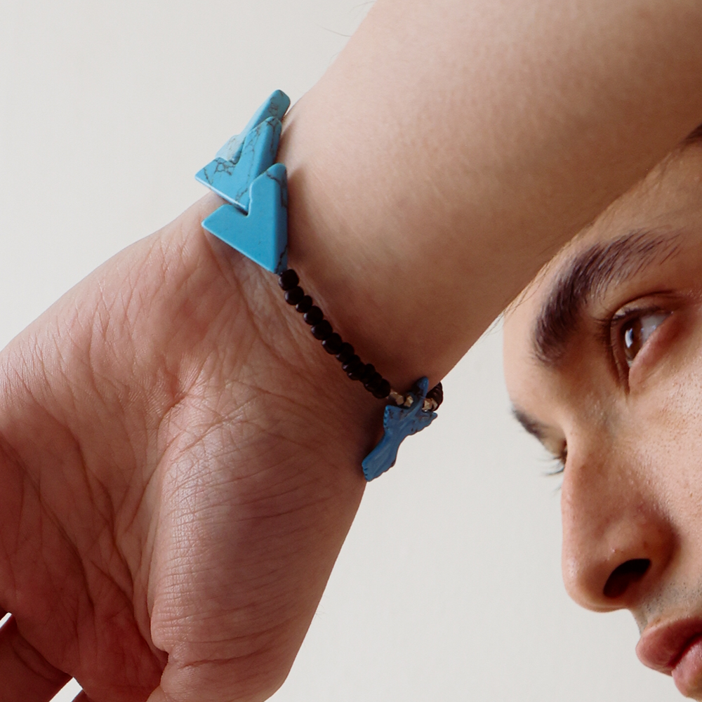 Towtow Archive - Arrow Stone Bracelet (Brown) product image 9 | TRAB K-Fashion Australia