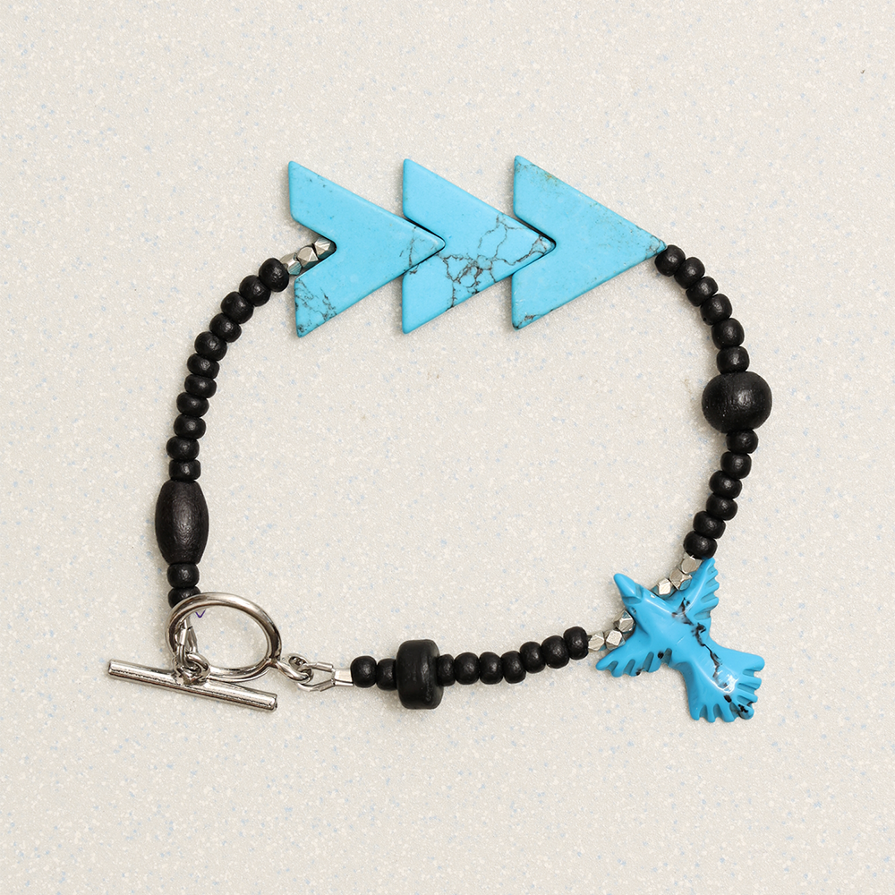 Towtow Archive - Arrow Stone Bracelet (Brown) product image 3 | TRAB K-Fashion Australia