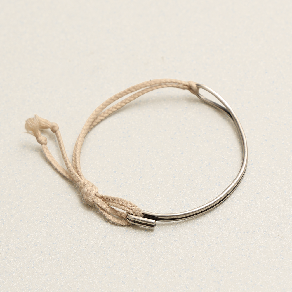 Towtow Archive - Braided Thin Half Bangle (Black) product image 2 | TRAB K-Fashion Australia