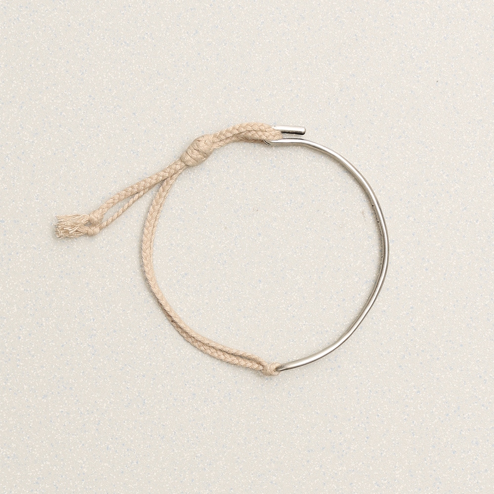 Towtow Archive - Braided Thin Half Bangle (Black) product image 5 | TRAB K-Fashion Australia