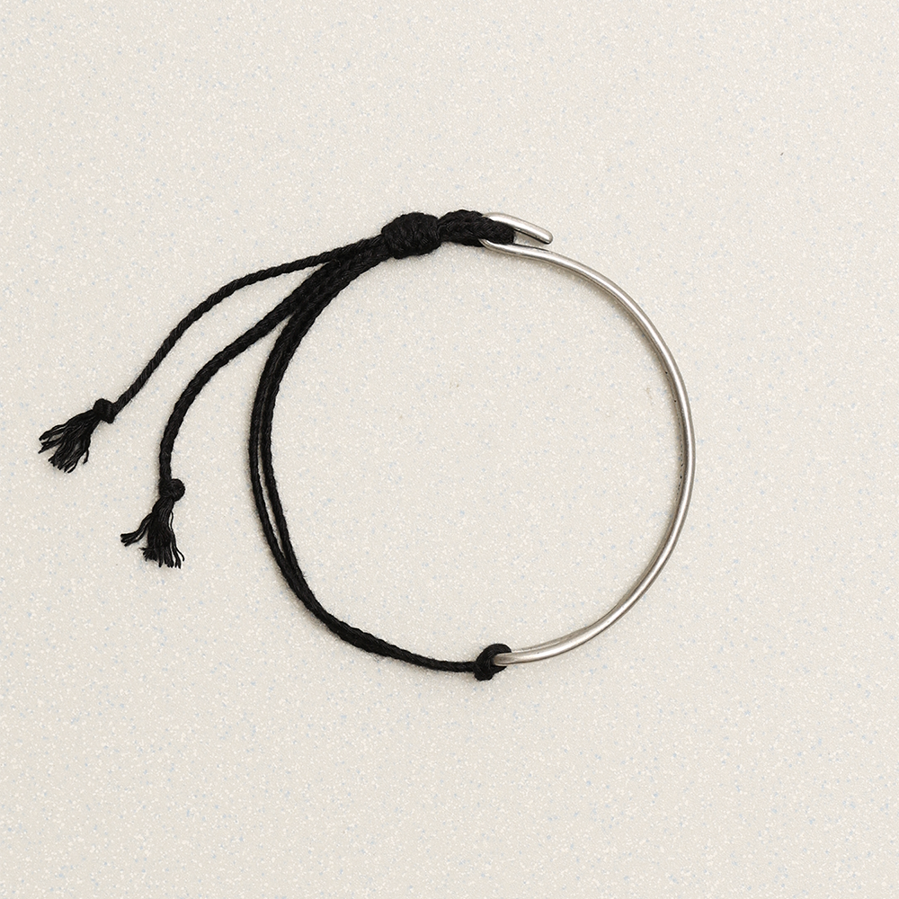 Towtow Archive - Braided Thin Half Bangle (Beige) product image 6 | TRAB K-Fashion Australia