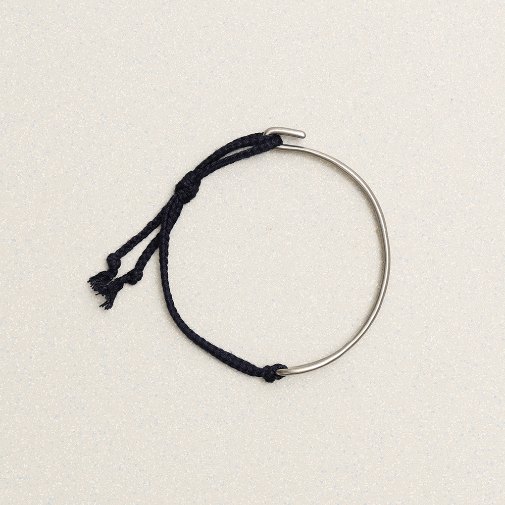 Towtow Archive - Braided Thin Half Bangle (Black) product image 4 | TRAB K-Fashion Australia