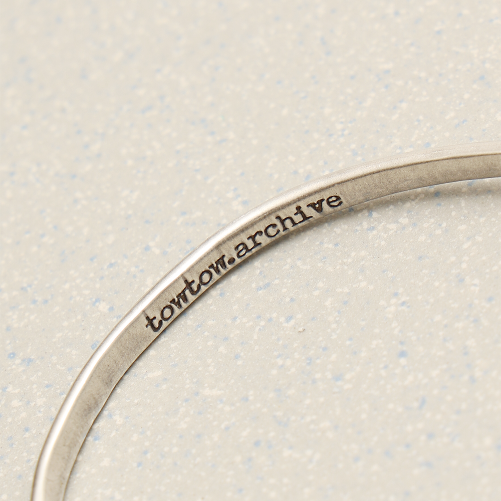 Towtow Archive - Braided Thin Half Bangle (Beige) product image 10 | TRAB K-Fashion Australia