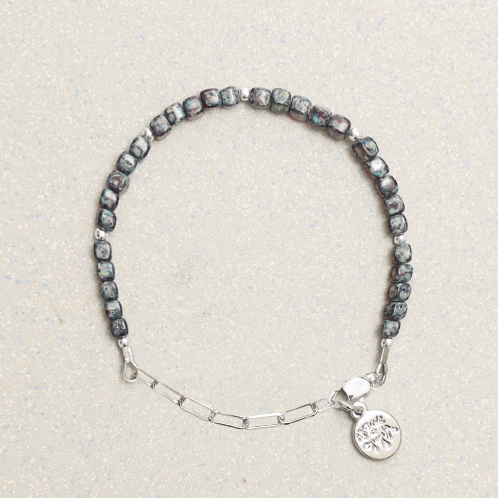 Towtow Archive - Czech Mini Cube Bracelet (Black) product image 1 | TRAB K-Fashion Australia