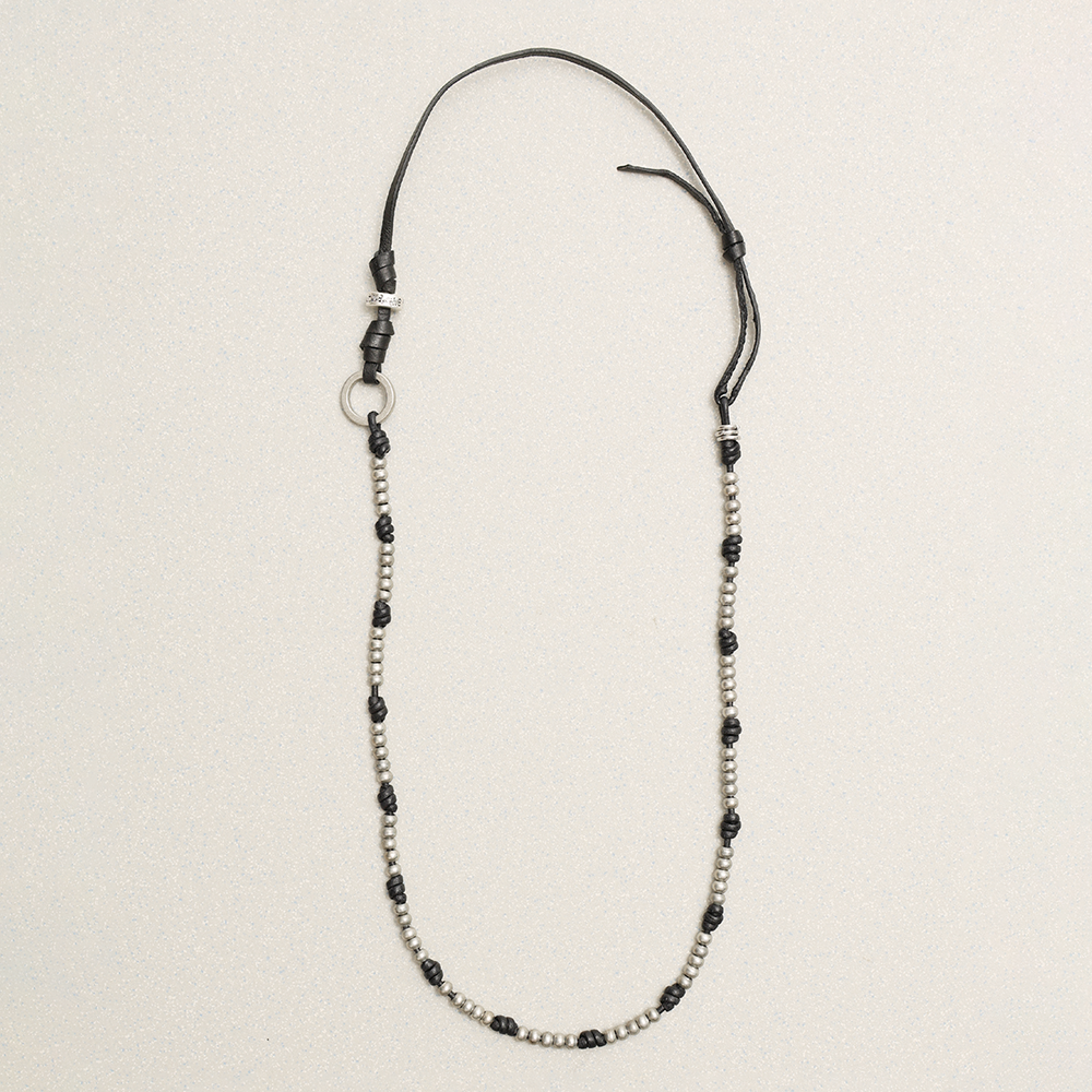 Towtow Archive - O-Ring Logo Half Necklace (Brown) product image 2 | TRAB K-Fashion Australia