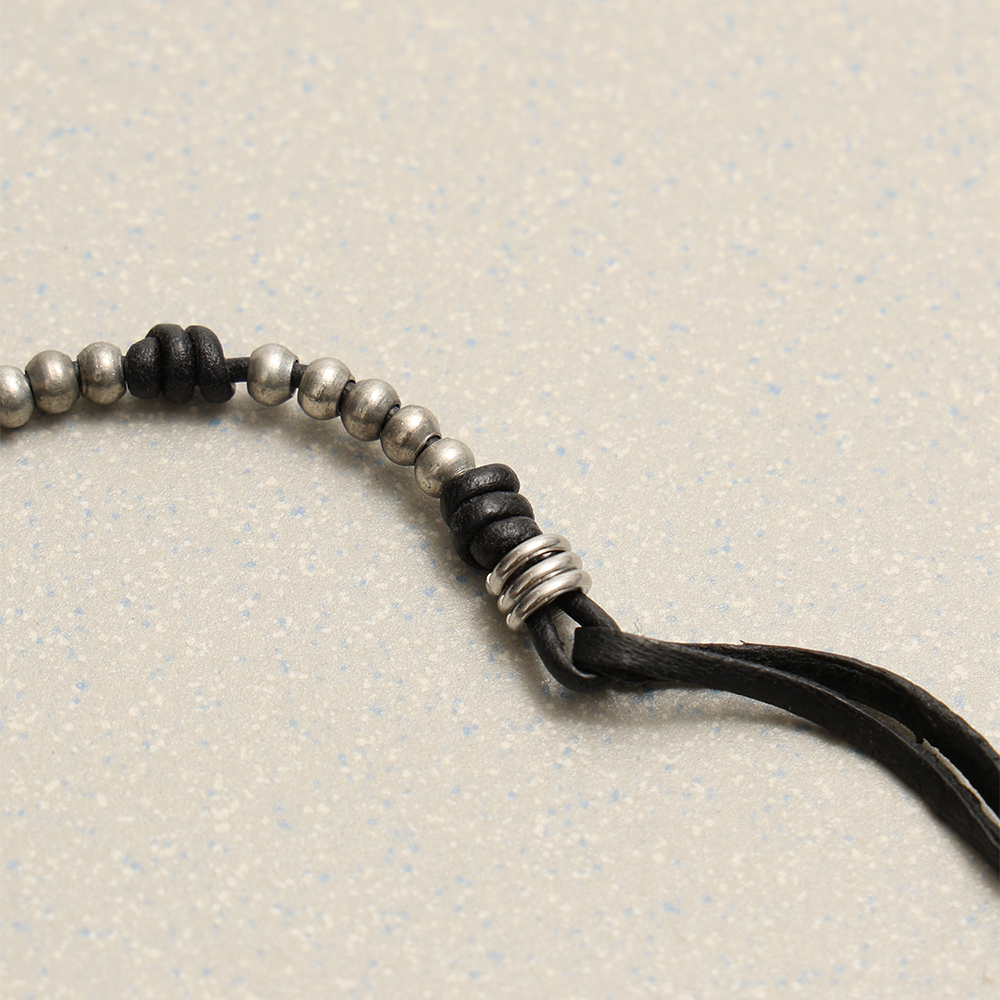 Towtow Archive - O-Ring Logo Half Necklace (Black) product image 8 | TRAB K-Fashion Australia