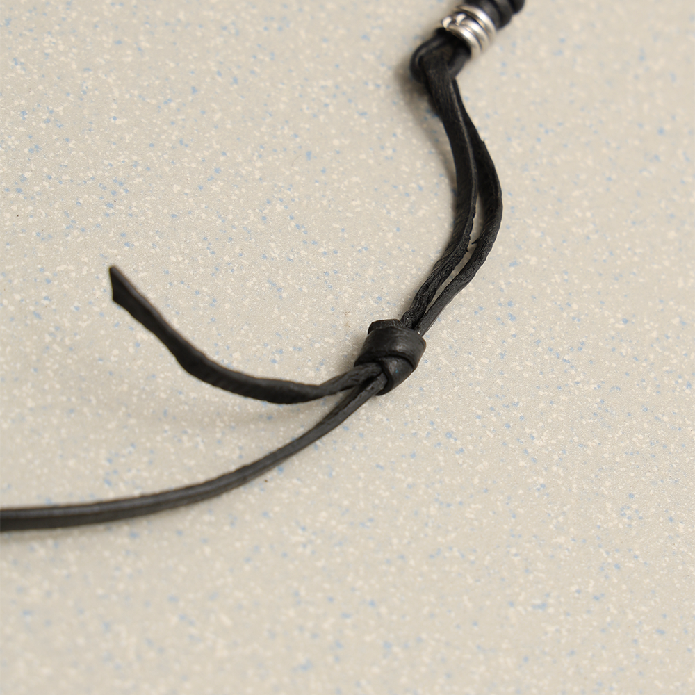 Towtow Archive - O-Ring Logo Half Necklace (Brown) product image 10 | TRAB K-Fashion Australia