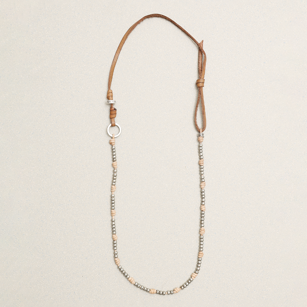 Towtow Archive - O-Ring Logo Half Necklace (Black) product image 1 | TRAB K-Fashion Australia