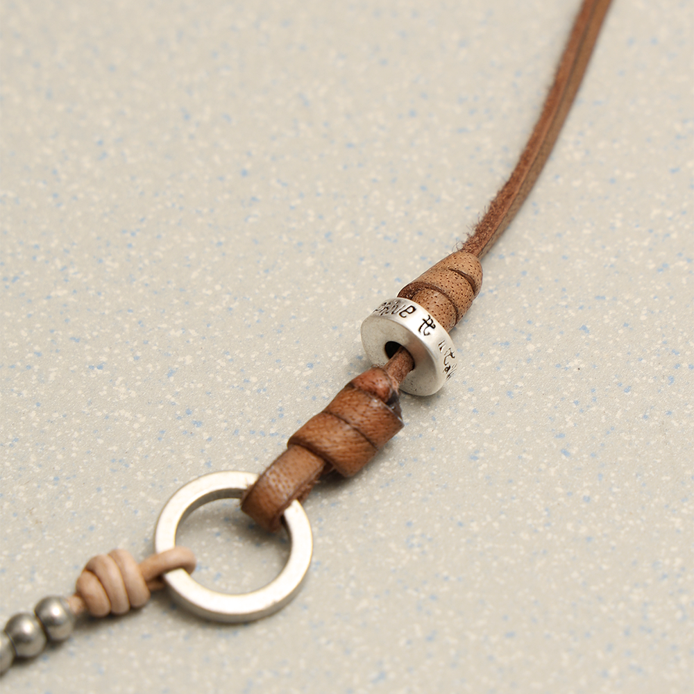 Towtow Archive - O-Ring Logo Half Necklace (Black) product image 5 | TRAB K-Fashion Australia