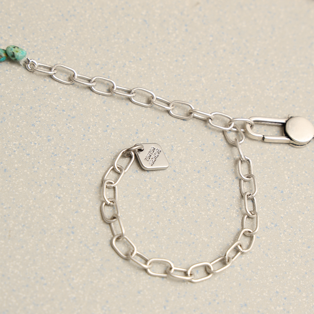 Towtow Archive - Peace Bar Stone Necklace (Green) product image 4 | TRAB K-Fashion Australia