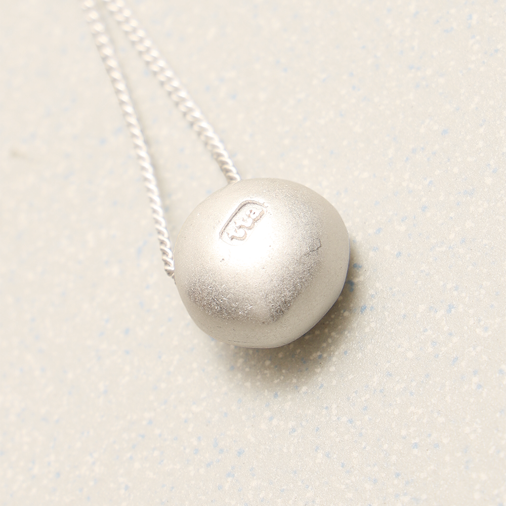 Towtow Archive - Pebble Emoji Necklace (Silver) product image 6 | TRAB K-Fashion Australia