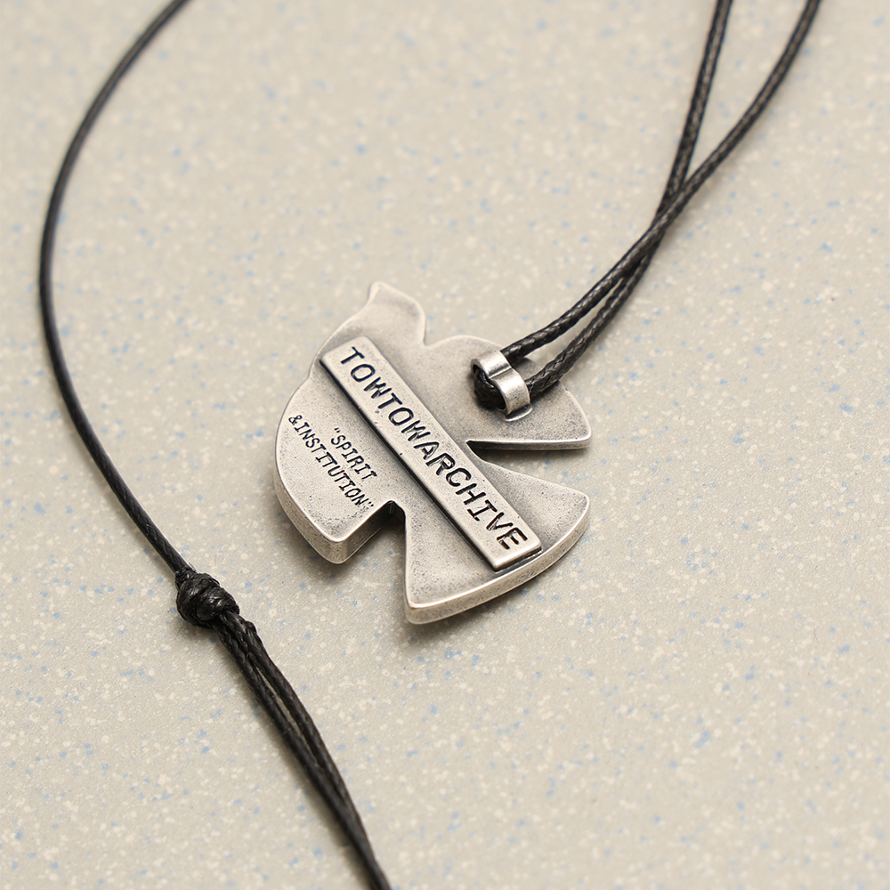 Towtow Archive - Pigeon Tie Necklace Silver Burnish (OC) product image 6 | TRAB K-Fashion Australia