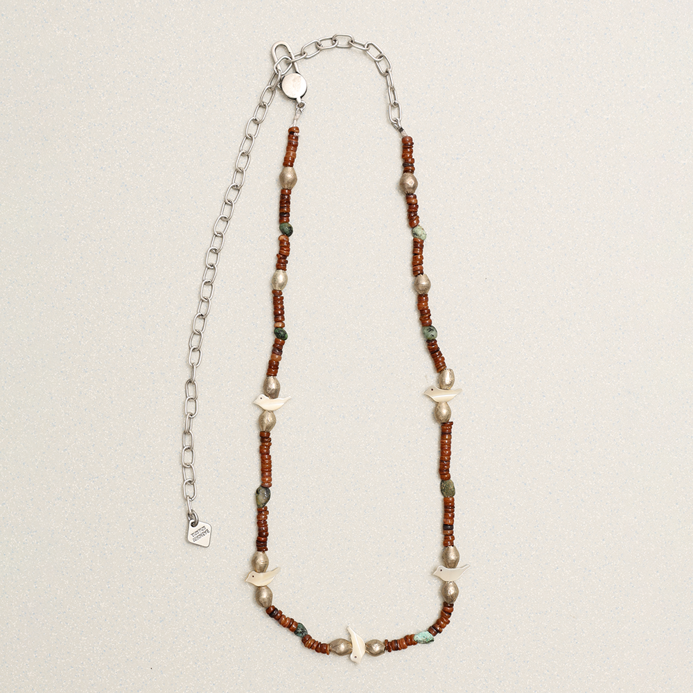 Towtow Archive - Silent Wing Necklace (Brown) product image 1 | TRAB K-Fashion Australia