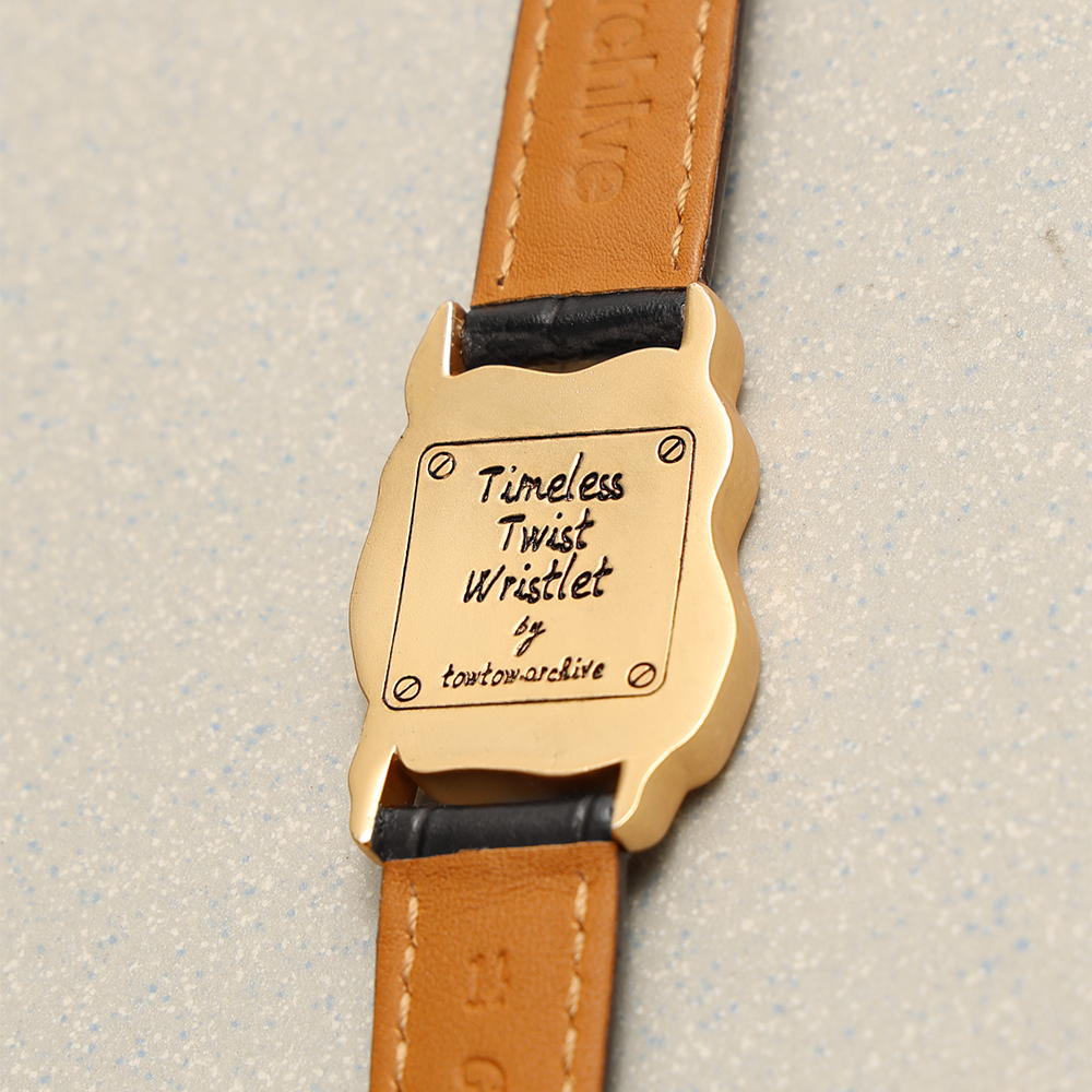 Towtow Archive - Timeless Twist Wristlet 4.0 (Brown & Silver) product image 10 | TRAB K-Fashion Australia