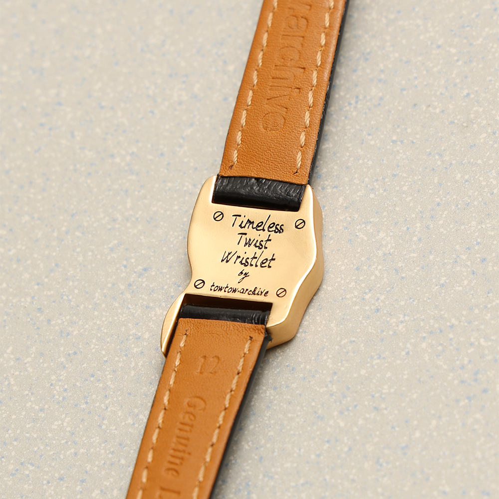 Towtow Archive - Timeless Twist Wristlet 5.0 (Black & Silver) product image 10 | TRAB K-Fashion Australia