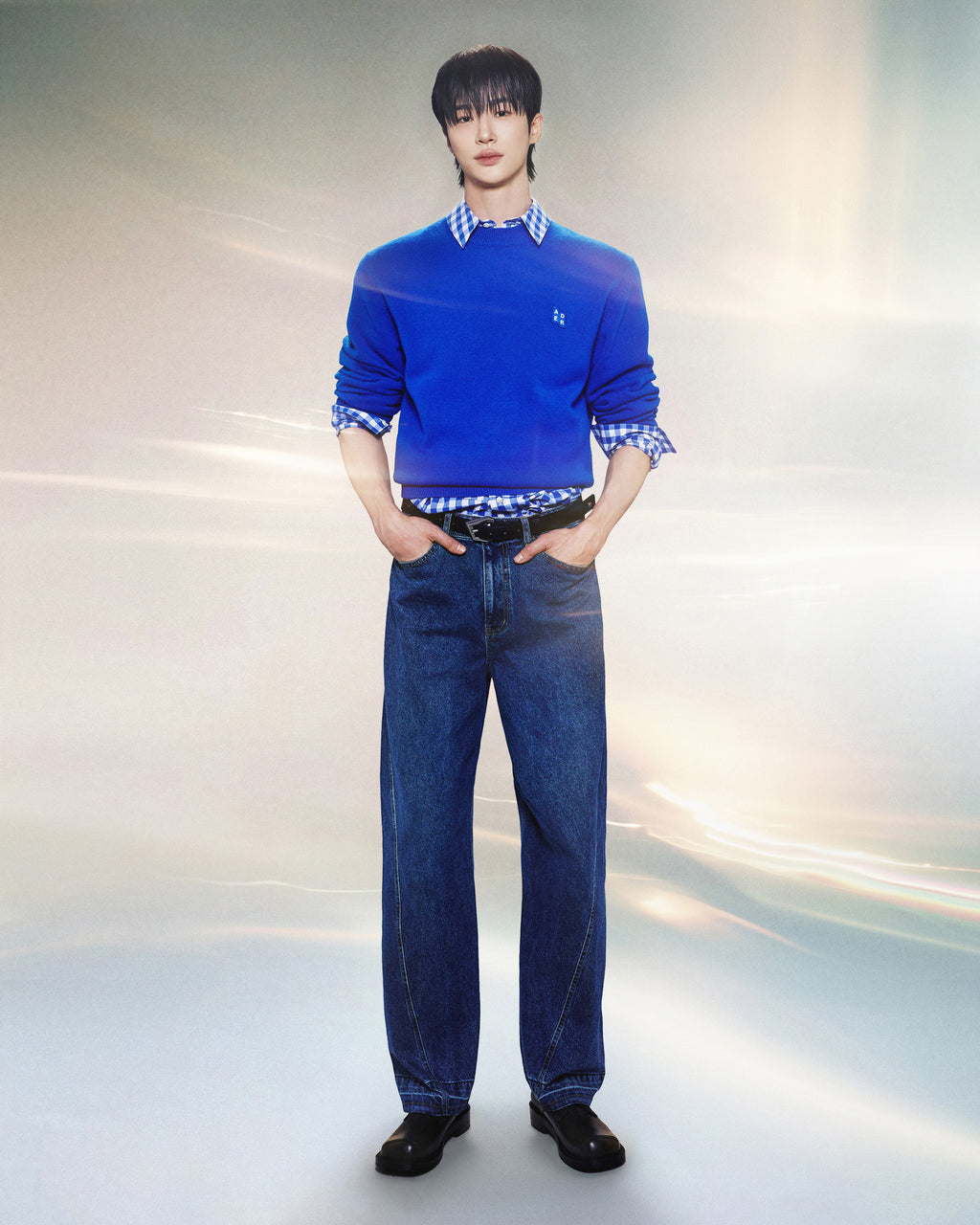 Ader Error - Sig; SV Tag jeans 04 (Blue) product image 1 | TRAB K-Fashion Australia