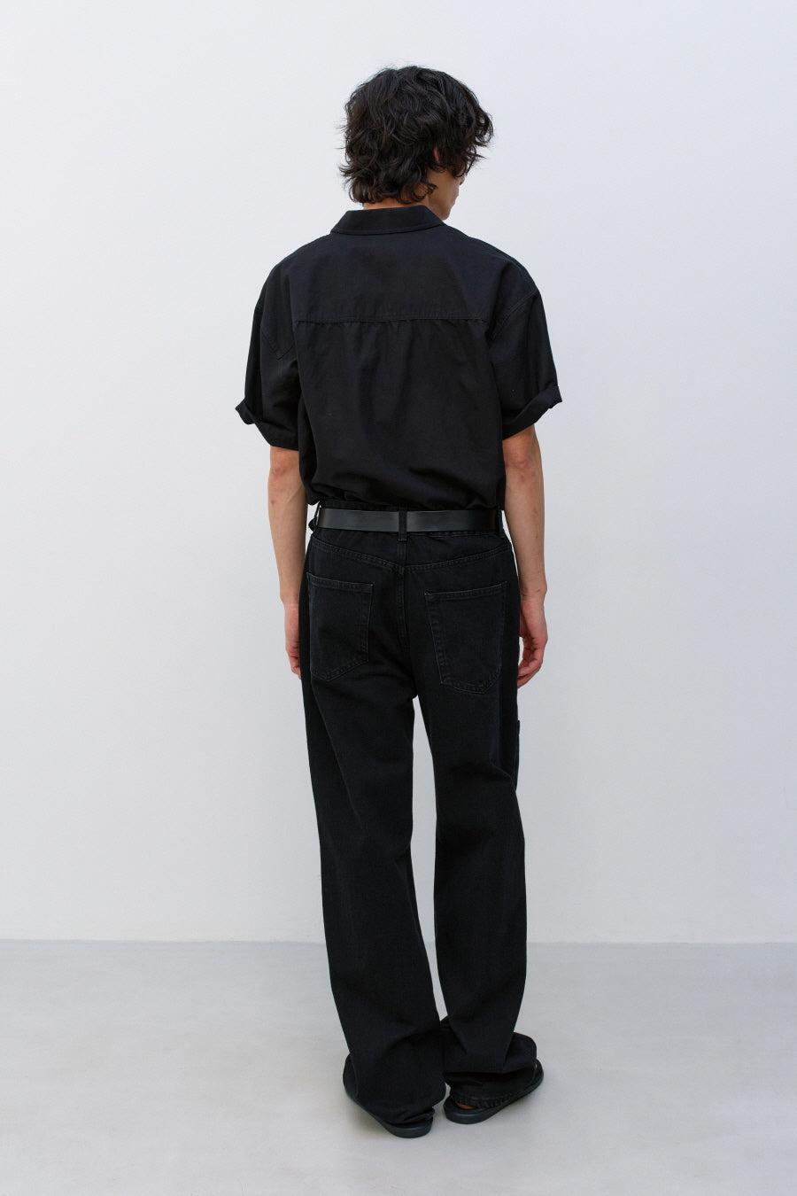 Insilence - Washed Natural Slub Shirt (Black) product image 5 | TRAB K-Fashion Australia