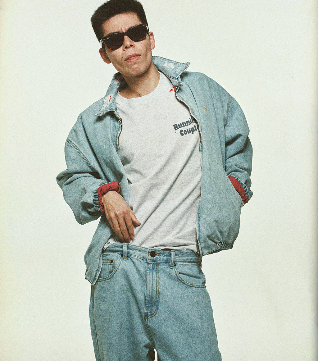 Llege - Destroyed Denim Harrington (Light Blue) product image 7 | TRAB K-Fashion Australia