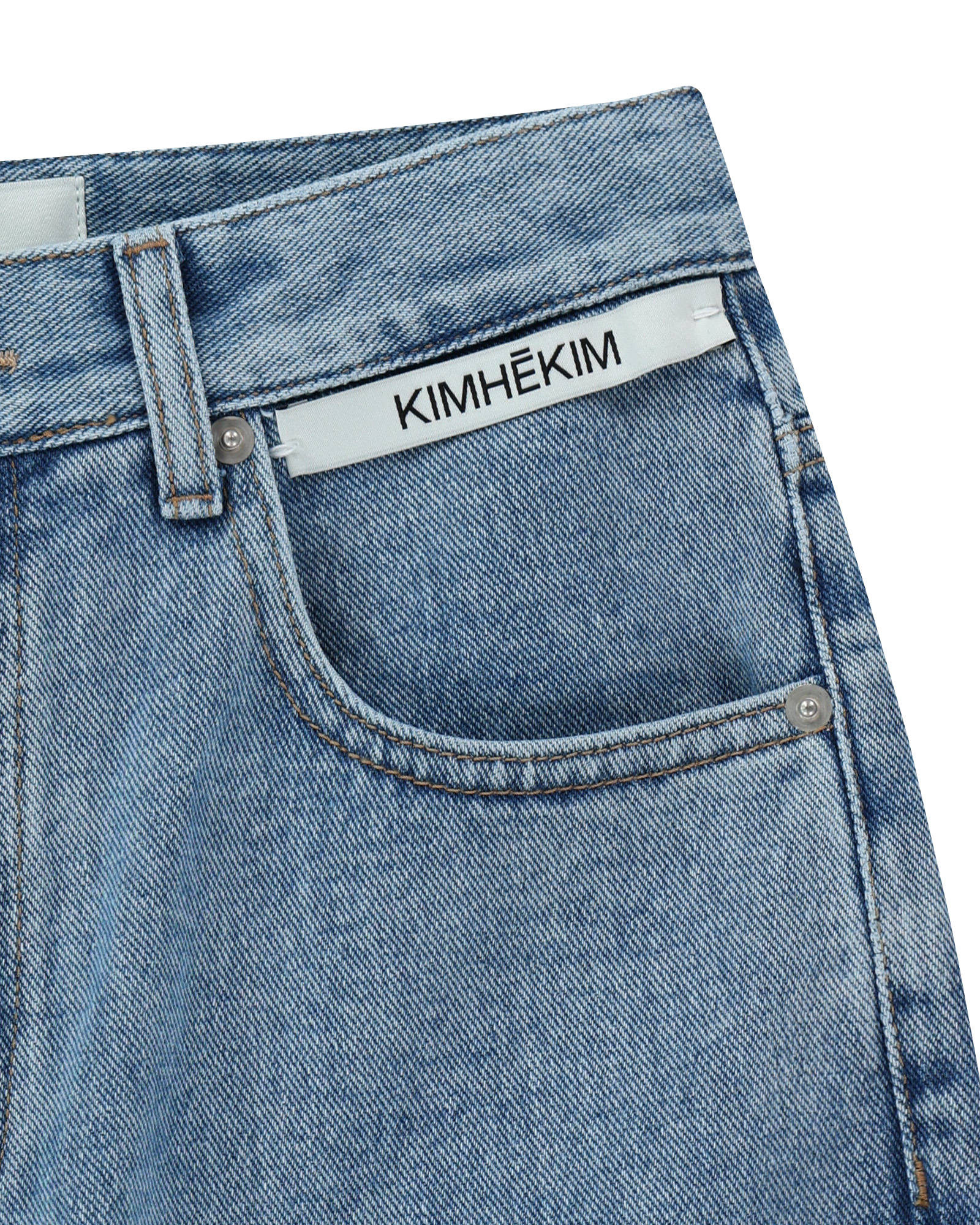 Kimhe Kim - Heart Patches Jeans (Sky Blue) product image 4 | TRAB K-Fashion Australia