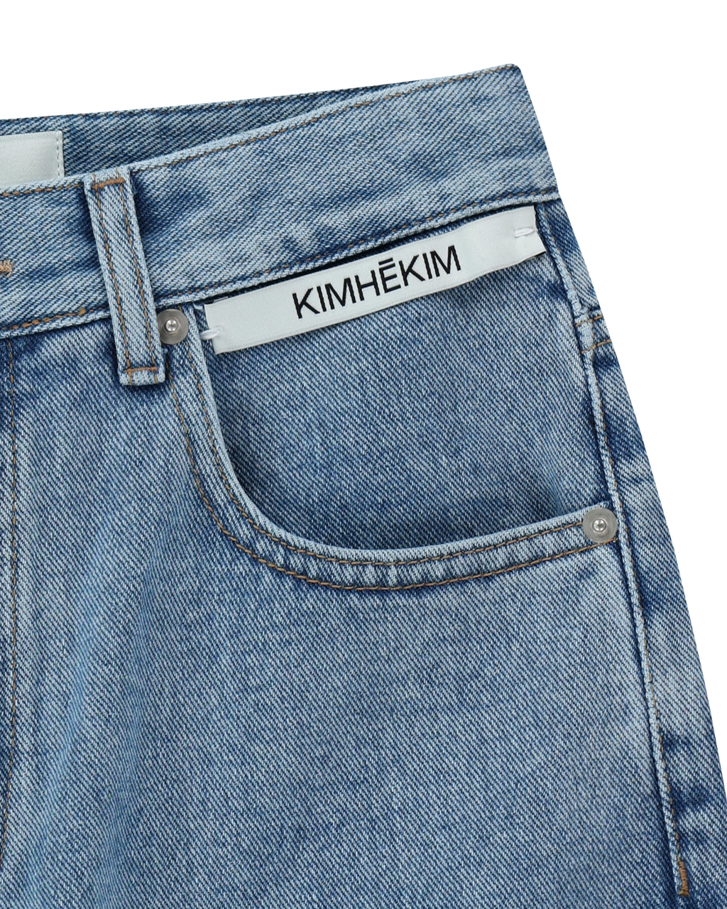 Kimhe Kim - Heart Patches Jeans (Sky Blue/Black) product image 9 | TRAB K-Fashion Australia
