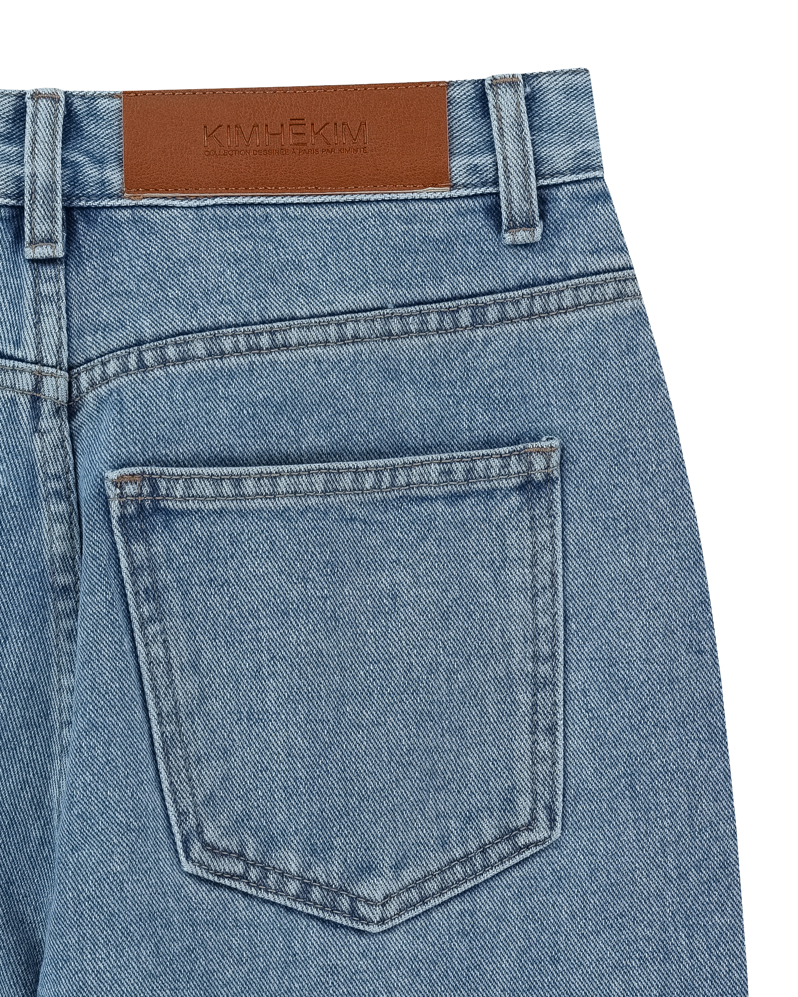 Kimhe Kim - Heart Patches Jeans (Sky Blue/Black) product image 10 | TRAB K-Fashion Australia