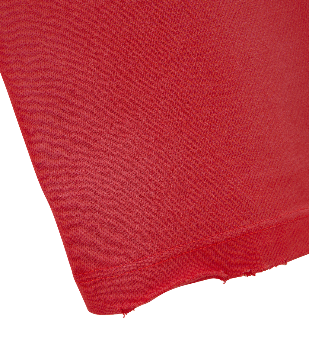 Llege - Garment Dyed Long Sleeve Loose T-Shirt (Washed Red) product image 4 | TRAB K-Fashion Australia
