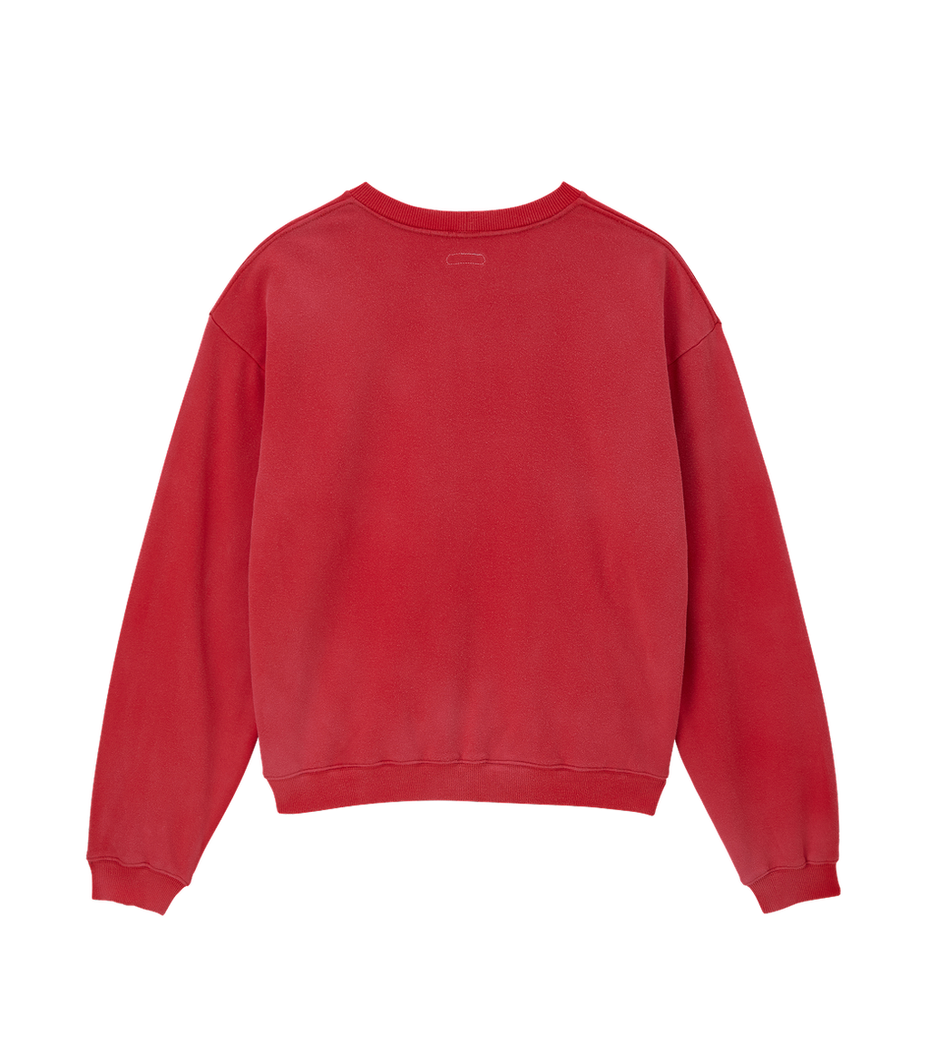 Llege - Classic Logo Vintage Effect Sweatshirt (Red) product image 2 | TRAB K-Fashion Australia
