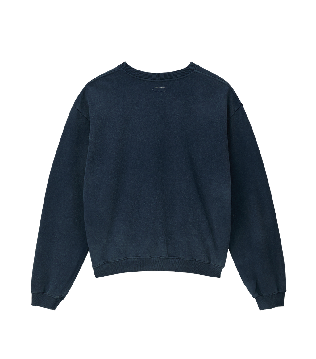 Llege - Classic Logo Vintage Effect Sweatshirt (Navy) product image 2 | TRAB K-Fashion Australia