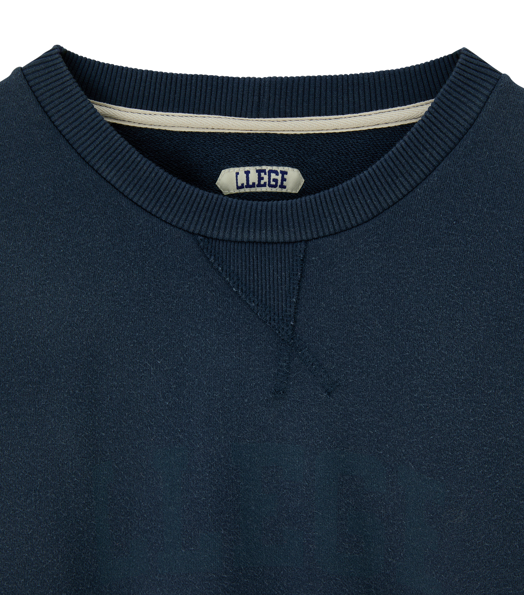 Llege - Classic Logo Vintage Effect Sweatshirt (Navy) product image 3 | TRAB K-Fashion Australia