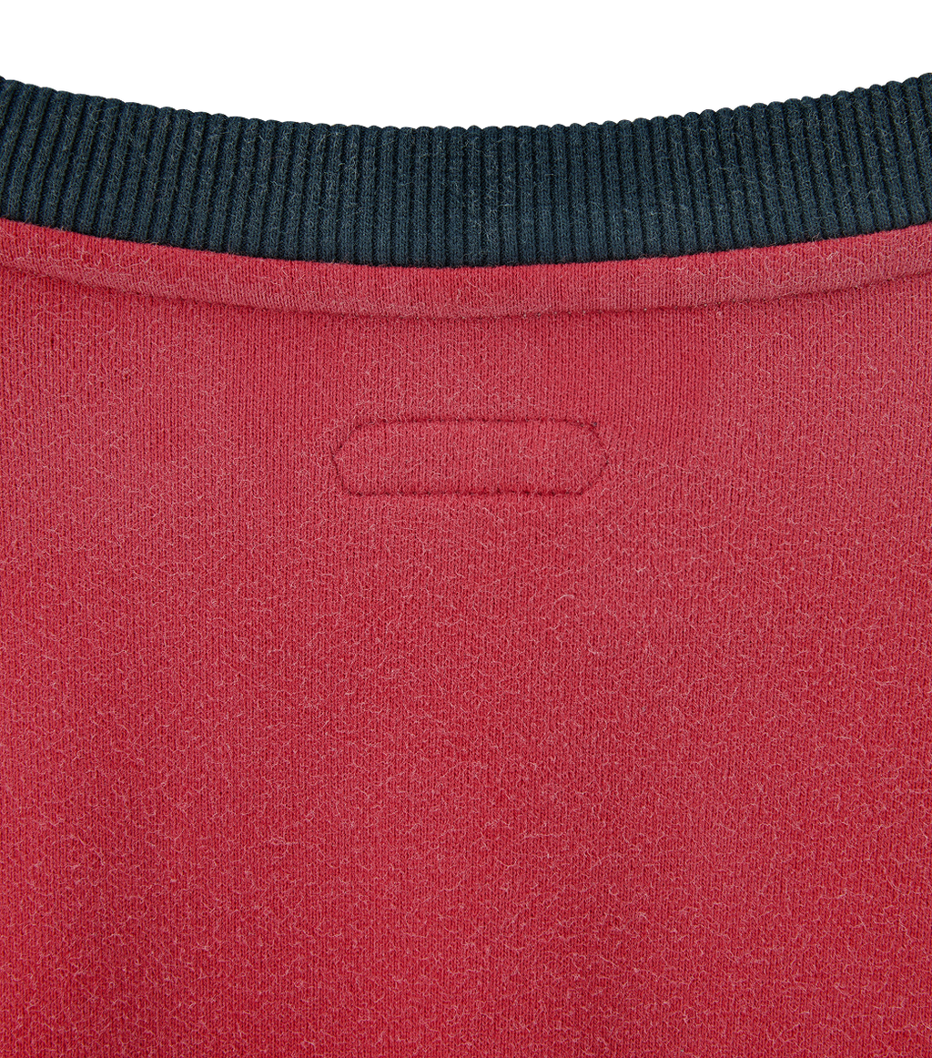 Llege - Contrast Raglan Vintage Sweatshirt (Red) product image 4 | TRAB K-Fashion Australia