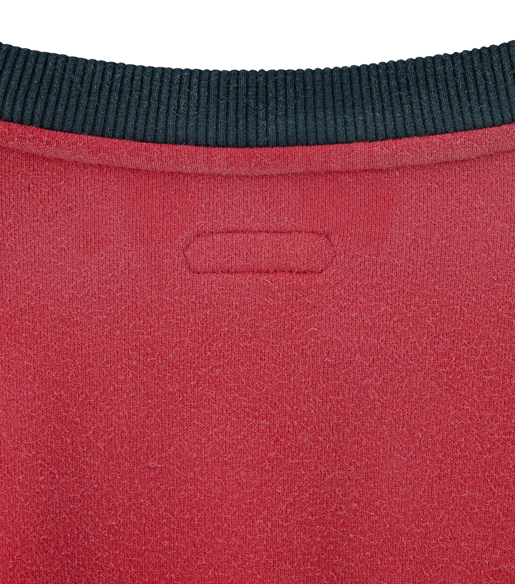 Llege - Contrast Raglan Vintage Sweatshirt (Red) product image 4 | TRAB K-Fashion Australia