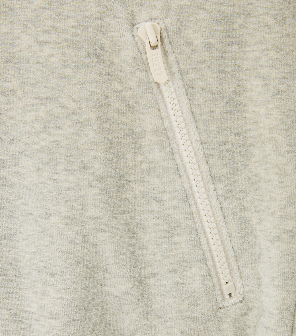 Llege - Velour Half-Zip Pullover (Grey) product image 4 | TRAB K-Fashion Australia
