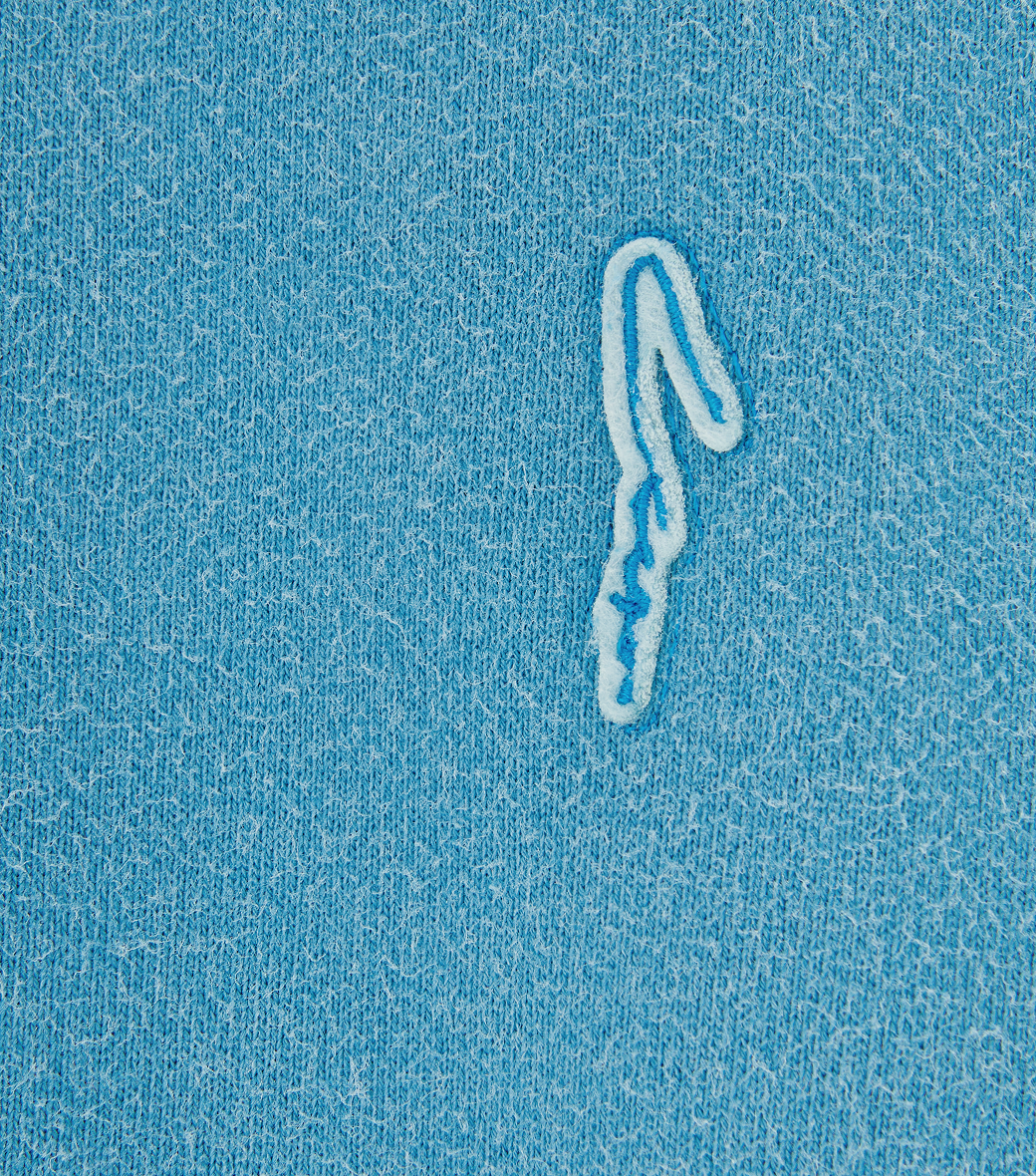 Llege - Garment Dyed Oversized Hoody Zip-Up (Blue) product image 5 | TRAB K-Fashion Australia
