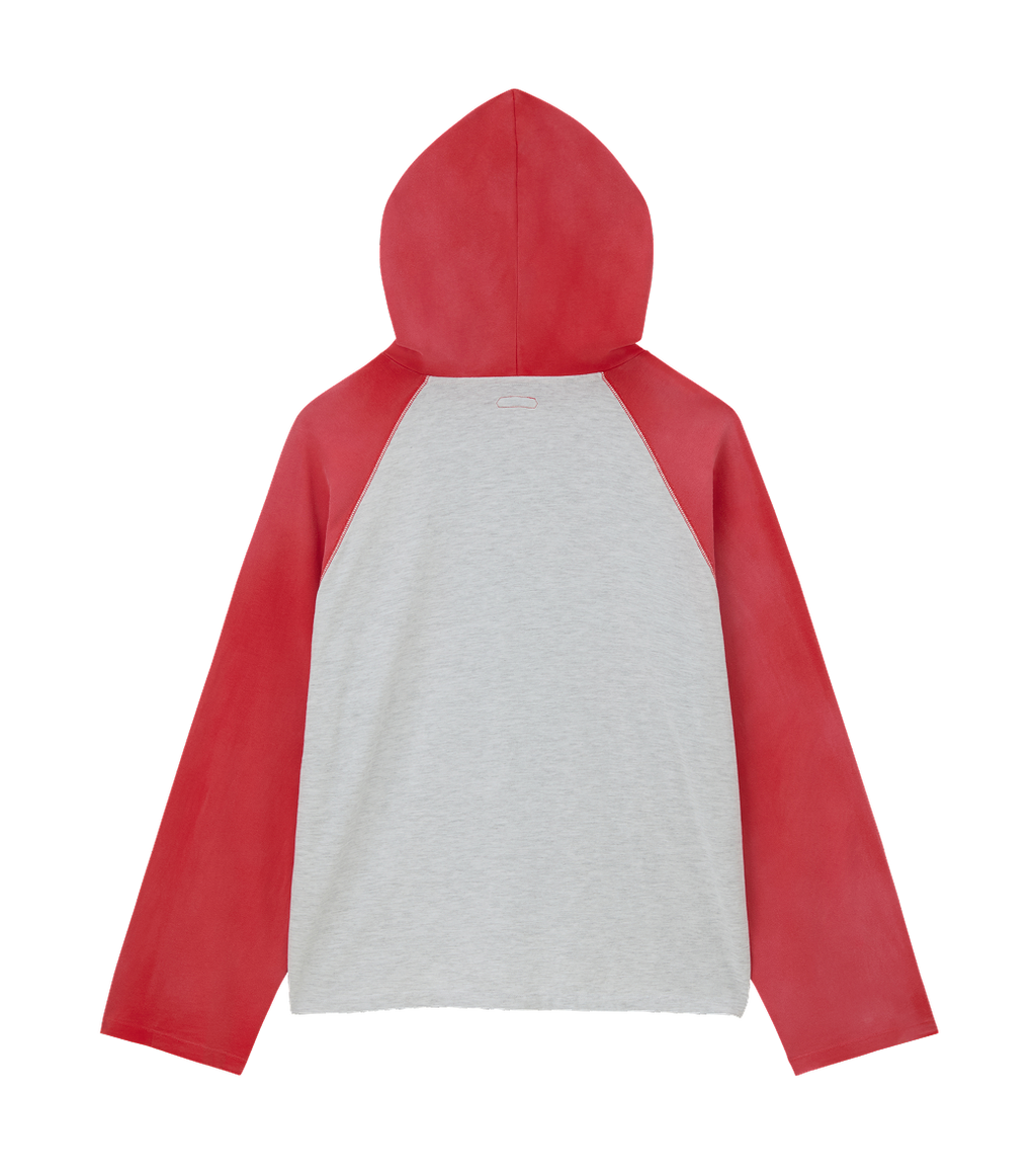 Llege - Raglan Hoody Top (Red) product image 2 | TRAB K-Fashion Australia