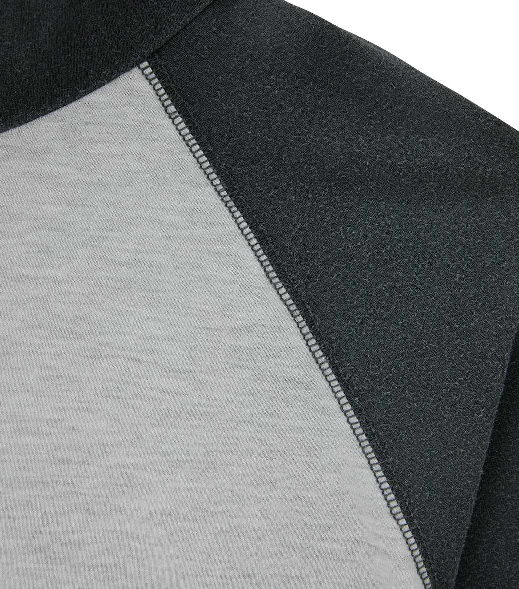 Llege - Raglan Hoody Top (Gray) product image 4 | TRAB K-Fashion Australia