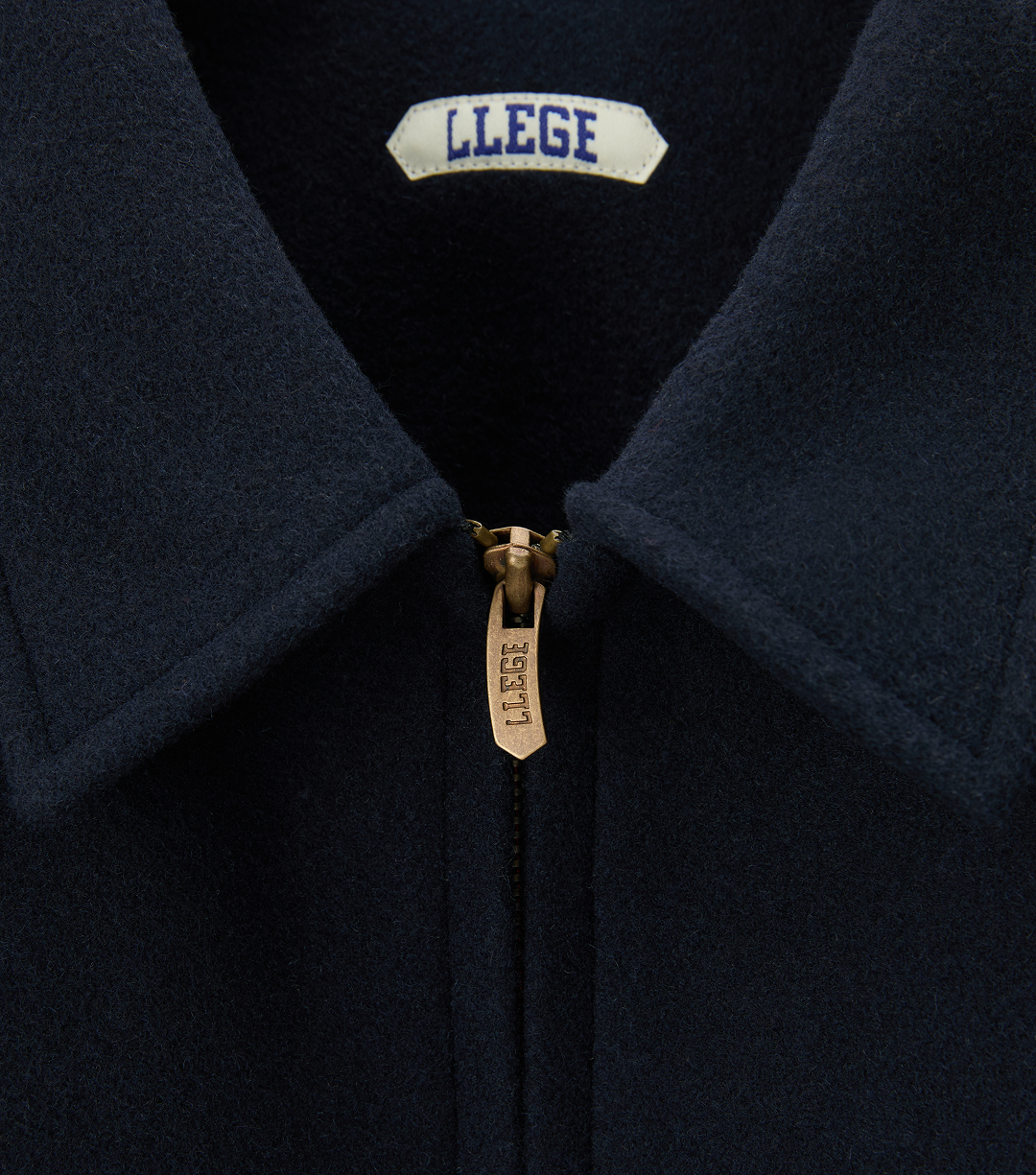 Llege - Patch Detail Quilted Wool Jacket (Navy) product image 3 | TRAB K-Fashion Australia